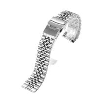 Pulseira De Extremidade Reta De Aço Inoxidável Para Pulseira De Relógio SKX007/009 Jubilee 18mm-24mm