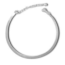 Pulseira de Fita Lisa Fina Banhada a Prata Semijoia Pulseira de Fita Lisa Fina Banhada a Prata Semijoia