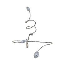 Pulseira De Folha De Zircônia Cúbica Para Noivas, Joia De Casamento, Presente