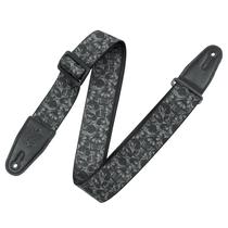 Pulseira de guitarra Levy's Leathers de poliéster com pontas de couro genuíno Pulseira de guitarra Levy's Leathers de poliéster com pontas de couro genuíno