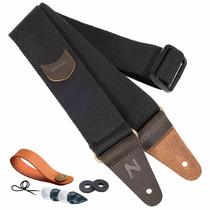 Pulseira de guitarra Nefelibata com palheta de couro para guitarra Pulseira de guitarra Nefelibata com palheta de couro para guitarra