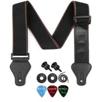Pulseira de guitarra ROTOPATA Acoustic PU Leather para baixo elétrico