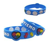 Pulseira De Identificação Autismo Autista Infantil Silicone