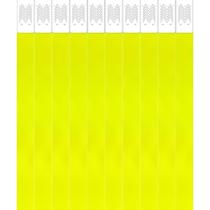 Pulseira de Identificação Laser PRO Amarela Fluorescente Pacote com 50