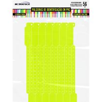 Pulseira de Identificação SOFT Pino Yellow PVC 253X25MM Pacote com 56