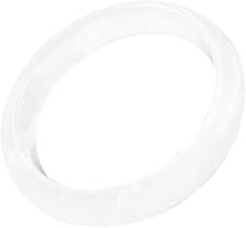 Pulseira de jade URED Natural Ice White para mulheres de 5,3 cm