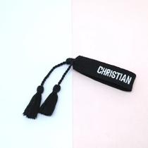 Pulseira de Letras com Borla Ajustável Tecido Artesanal Unissex Moda Masculina e Feminina Pulseira de Letras com Borla Ajustável Tecido Artesanal Unissex Moda Masculina e Feminina