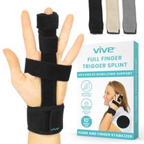 Pulseira de mão inteira Trigger Finger Splint Vive preta Pulseira de mão inteira Trigger Finger Splint Vive preta