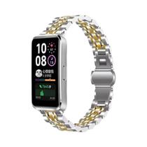 Pulseira De Metal Com Fecho Borboleta Em Aço Inoxidável Para Huawei Band 11 pro 11 10 9 8 -