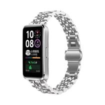 Pulseira De Metal Com Fecho Borboleta Em Aço Inoxidável Para Huawei Band 11 pro 11 10 9 8 -