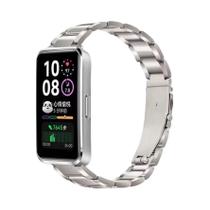 Pulseira De Metal Com Fecho Borboleta Em Aço Inoxidável Para Huawei Band 11 pro 11 10 9 8 -