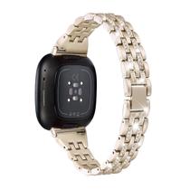 Pulseira de metal de reposição Mtozon para Fitbit Versa 4/Sense 2/3 Pulseira de metal de reposição Mtozon para Fitbit Versa 4/Sense 2/3