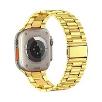 Pulseira De Metal Em Aço Inoxidável Para Apple Watch 44mm 45mm 38-42-40-41mm iWatch Series 10 8 7 6