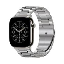 Pulseira De Metal Em Aço Inoxidável Para Apple Watch Ultra 9 Série 8 Série 7 Série 6 SE 45mm 41mm