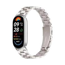 Pulseira De Metal Em Aço Inoxidável Para Xiaomi Mi Band 10 9 8 Smartwatch Confortável Substituição