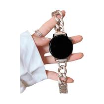 Pulseira De Metal Estilo Corrente 20/22mm Para Amazfit GTS/2/3/4 Mini/GTR/GTR2/3/4/Pro Bip Huawei