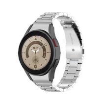 Pulseira de Metal Fecho Curvo Para Galaxy Watch 5 Pro 45mm