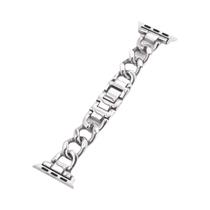 Pulseira De Metal Feminina Para Apple Watch Ultra 46mm 9 8 7 42mm 45mm 41mm Série 6 SE 40 44 49mm