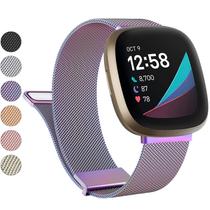 Pulseira de Metal Inoxidável para Fitbit Sense/Versa 3 - Vanjua