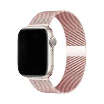 Pulseira De Metal Milanese Loop De 44mm 40mm 45mm 41mm Para Apple Watch Series 9 8 7 6 SE 5 4 3