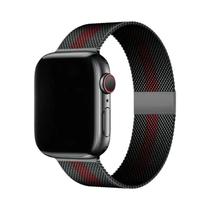 Pulseira De Metal Milanese Loop De 44mm 40mm 45mm 41mm Para Apple Watch Series 9 8 7 6 SE 5 4 3
