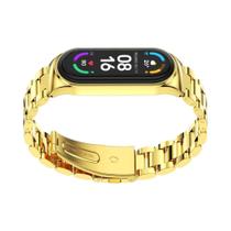 Pulseira de Metal para Mi Band 9, 8, 7, 6, 5, 4 e 3 - com NFC