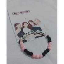 Pulseira de miçangas black pink