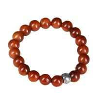 Pulseira de miçangas envelhecida a óleo vermelho Thuja Sutchuenensis Wood 10mm Pulseira de miçangas envelhecida a óleo vermelho Thuja Sutchuenensis Wood 10mm