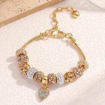 Pulseira De Moda Feminina Com Contas DIY, Múltiplos Elementos, Presente Para Amor, Família, Viagem, Pulseira De Moda Feminina Com Contas DIY, Múltiplos Elementos, Presente Para Amor, Família, Viagem,