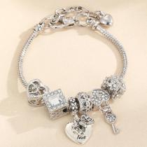 Pulseira De Moda Feminina Com Contas, Joias De Múltiplos Elementos Para Presentes De Festas E Pulseira De Moda Feminina Com Contas, Joias De Múltiplos Elementos Para Presentes De Festas E