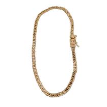 Pulseira de Mueda Antiga Fecho Gaveta Lateral Duplo 3mm