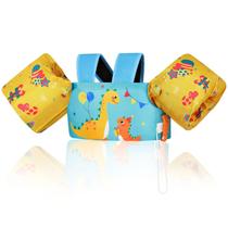 Pulseira de natação MoKo para crianças 9-14-18-23 kg de dinossauro balão índigo