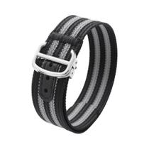 Pulseira De Nylon Canelada Unissex De 20mm Para Omega Seiko, Pulseira De Substituição Universal Para