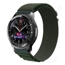 Pulseira de Nylon com Presilha para Gear S3 Classic Frontier e Galaxy Watch 46mm - Verde Pulseira de Nylon com Presilha para Gear S3 Classic Frontier e Galaxy Watch 46mm - Verde