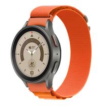 Pulseira de Nylon com Presilha Ridge Exclusiva para Galaxy Watch 4 Watch 5 - Laranja - 123Smart