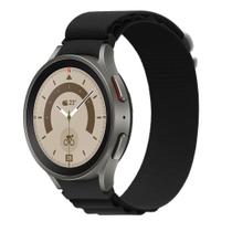 Pulseira de Nylon com Presilha Ridge Exclusiva para Galaxy Watch 4 Watch 5 - Preto - 123Smart