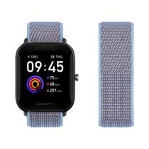 Pulseira De Nylon De 20mm 22mm Para Amazfit GTS GTR 4-3-2-2e-Mini Bip pace