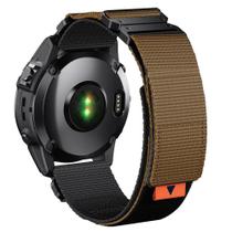 Pulseira de Nylon EKINGEEK 26mm para Garmin Fenix 7X/6X/5X Plus