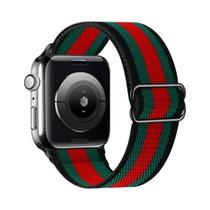 Pulseira De Nylon Elástica Ajustável Para Apple Watch 38mm 40mm 41mm 42mm 44mm 45mm 49mm iWatch