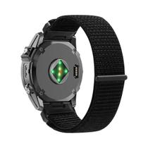 Pulseira De Nylon Macio QuickFit De 22mm E 26mm Para Relógios Garmin Tactix, Fenix 7, 6, 5X Plus,