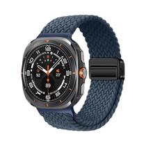 Pulseira De Nylon Magnética De 47mm Com Fecho Trançado Solo Loop Para Samsung Galaxy Watch Ultra