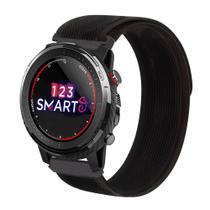 Pulseira de Nylon Nova para Stratos 2 2s /Stratos 3 / Gear 2 R380 R381 R382 - Preto