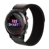 Pulseira de Nylon Nova para Stratos 2 2s /Stratos 3 / Gear 2 R380 R381 R382 - Preto com Branco