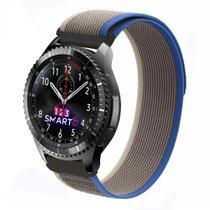 Pulseira de Nylon Nova Tira auto aderente para Samsung Gear S3 Frontier R760 R770 Galaxy Watch 46mm - 123Smart
