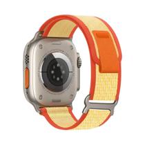 Pulseira de Nylon para Apple Watch Ultra 2, Série 9, 8, 7, 6 - 49mm, 45mm, 44mm, 42mm, 41mm, 40mm, 38mm