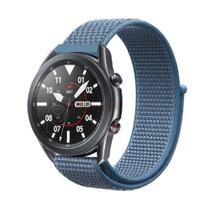 Pulseira De Nylon Para Galaxy Watch 3 45mm Cor Azul