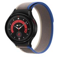 Pulseira de Nylon Ridge Exclusiva para Galaxy Watch4 e Watch5 - Cinza com Azul - 123Smart