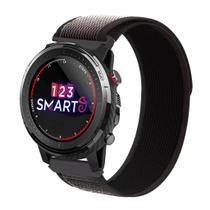 Pulseira de Nylon tira auto aderente Compativel com Amazfit Stratos A1902 Stratos 2 2s Stratos 3 A1929