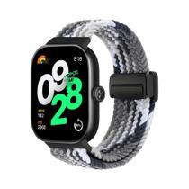Pulseira De Nylon Trançada Magnética Ajustável Para Redmi Watch 5 4 Para Xiaomi Mi Band 9 8 pro