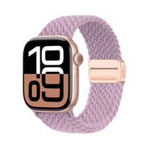 Pulseira De Nylon Trançada Para Apple Watch, Bracelete Magnético Compatível Com Série 7 6 5 4 3 2 1
